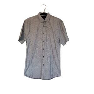 Marc Ecko slim flit button down short sleeve shirt size large